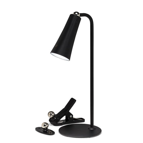 4 Piece Slim Cone LED Lamp - Black